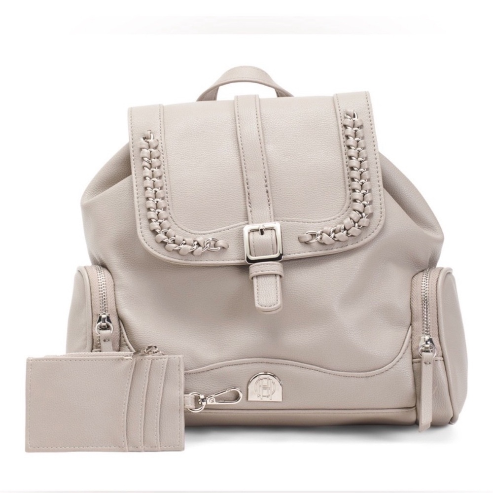 NWT House of Harlow Tully Backpack & Card Case 🩷 Moonrock Color